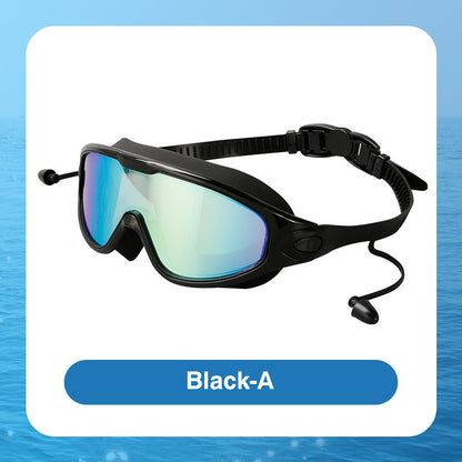 Large Frame Anti-Fog Swimming Goggles